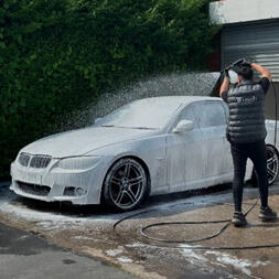 Full car valeting service with interior and exterior deep cleaning